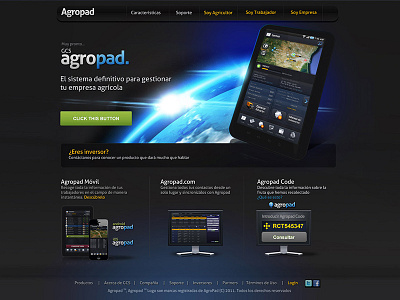 Agropad homepage
