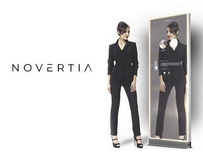 Novertia new logo and mockup