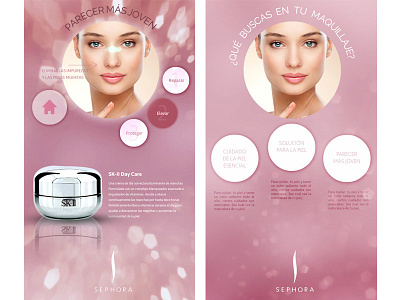 Sephora Digital Mirror UX beauty digital mirror logo mockup tech