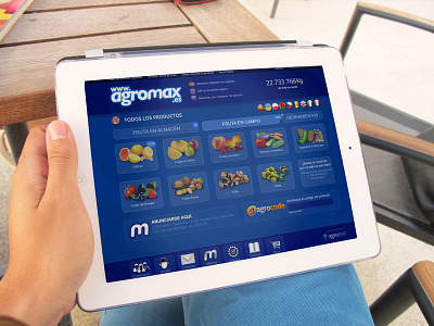 Agromax tablet version blue css html5 web