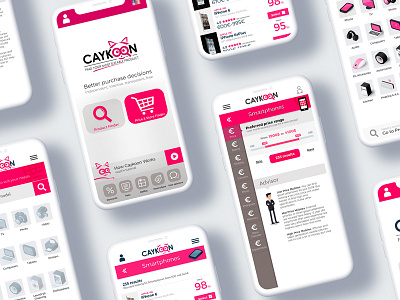 Caykoon Final Templates app interface mobile mockup mockup design ui ux