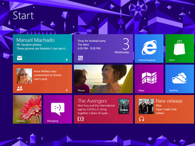 Windows 8 Start screen background design (Official)