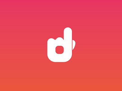 Dibs app branding flat icon logo