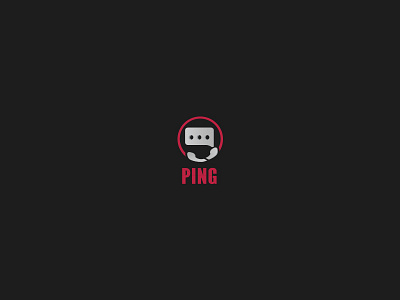 Ping graphicdesigne illustrator logo logodesign thirtylogos
