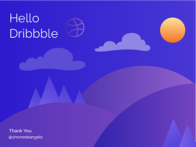Hello Dribbble! hello dribbble illustration