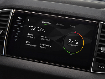 ŠKODA OneApp - CarMode automotive car design infotainment skoda