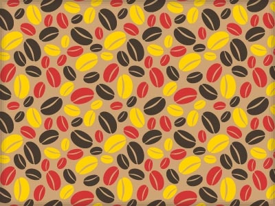 Seamless Coffee Bean Pattern