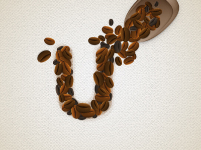 Coffee Beans Text Effect beans coffee illustrator scoop text effect tutorial vector