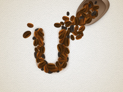 Coffee Beans Text Effect