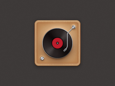 Vinyl Record Player Icon icon illustrator player record tutorial vector vinyl