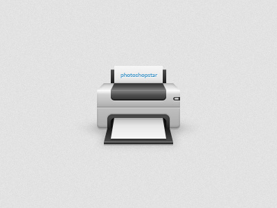 Printer Icon icon photoshop printer tutorial vector