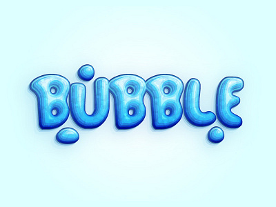 Bubble Font Text