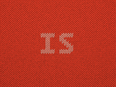 Knitted Text Effect