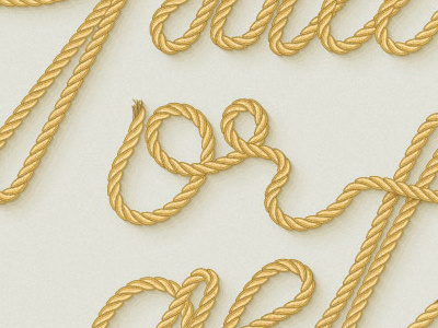 Rope Text illustrator rope text tutorial vector