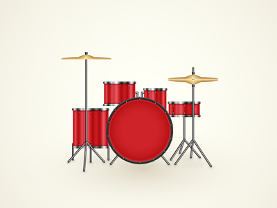 Drum Kit drum illustration illustrator kit tutorial vector