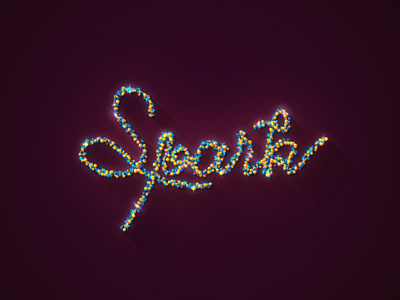 Colorful Sparkly Text colorful illustrator sparkly text tutorial vector