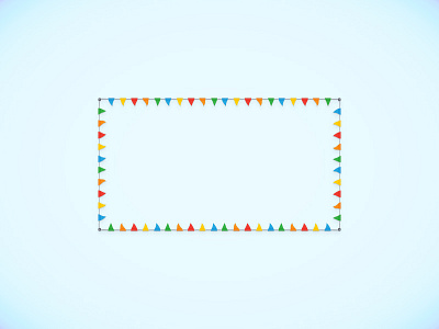 Flags Bunting brush bunting flag illustrator pattern tutorial vector