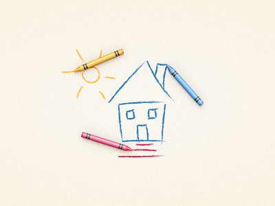 Crayons Illustration crayons doodle illustration illustrator scribble tutorial vector