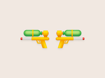 Water Pistol Illustration container illustration illustrator pistol plastic tutorial vector water