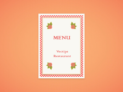 Restaurant Menu Cover cover illustrator menu restaurant tutorial vectors