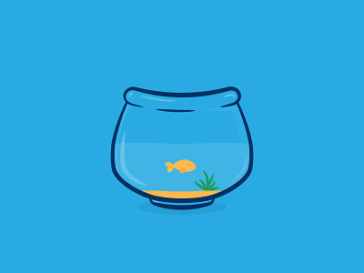 Fishbowl Illustration fish fishbowl illustration illustrator tutorial vector