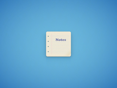 Notes Icon icon illustrator notes paper tutorial vector