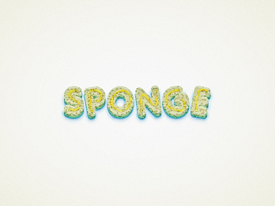 Sponge Text illustrator sponge text tutorial vector