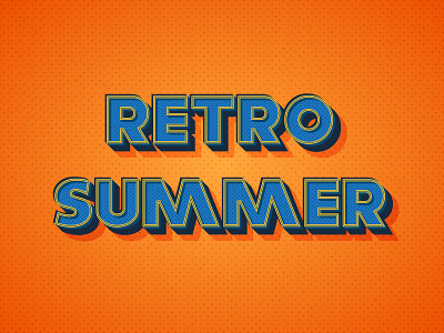 Warm Retro Text illustrator retro text tutorial vector warm