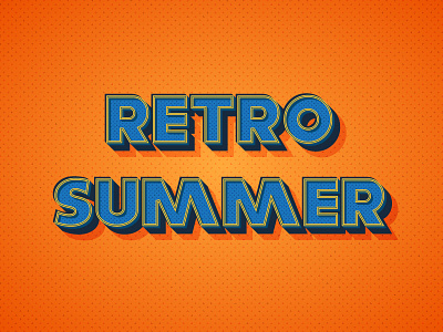 Warm Retro Text