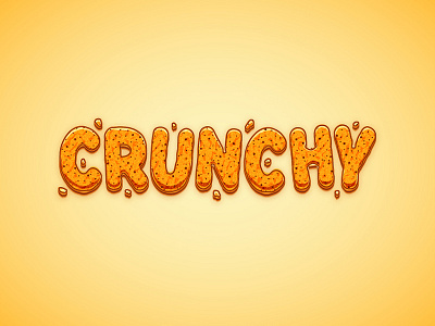 Crunchy Cartoon Text cartoon crunchy illustrator text tutorial vector