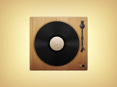 Wooden Record Player illustration photoshop player record tutorial wooden