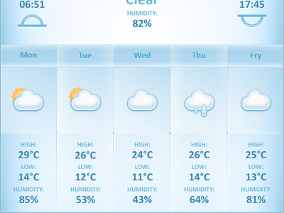 Weather App Interface
