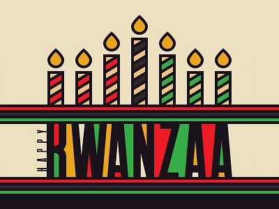 Kwanzaa Candle Text Effect