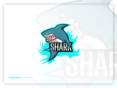 Shark gaming logo design esportslogo gaminglogo illustration logo logotype shark streaming twitch logo vector