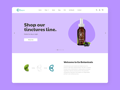 Go Botanicals Website design branding dashboard design ecommerce illustration logo ui ux webdesign website