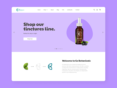 Go Botanicals Website design