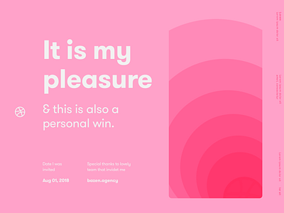 Hello Dribbble post