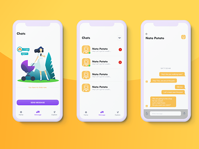Babywalk concept app design