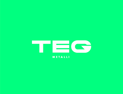 TEG Metalli - Logo redesign branding color flat fluo green identity logo logodesign logotype shape vector