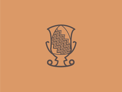 Vase of Assteas #2 brown colors design flat gold graphic icon illustration illustrator cc logo vector