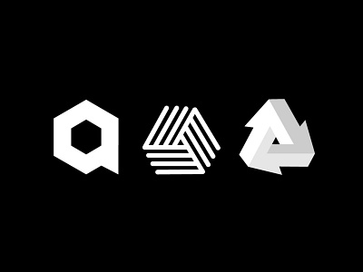 Acube's logo black branding design flat graphic icon illustration illustrator cc letter logo shape vector white