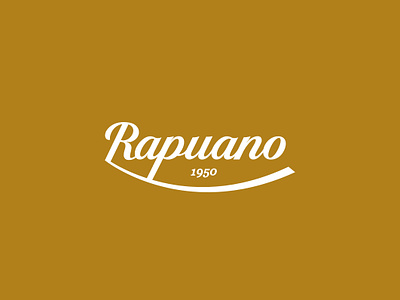 Rapuano - Logo Design branding colors design flat gold graphic icon illustration illustrator cc logo shape typography vector white