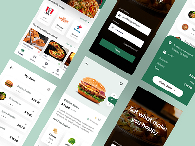 Food Delivery App cart clean design delivery delivery app design food app food delivery app food delivery service food order food ordering app minimal mobile app mobile design mobile ui online order order page recipe restaurant ui ux