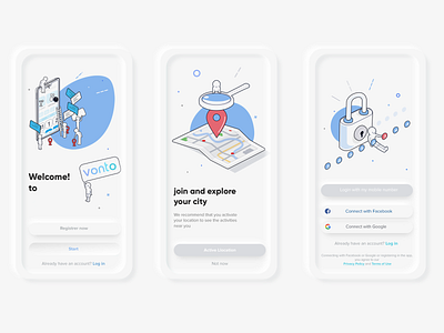 Sign in - Sign up social app UI 2020 app ui clean create account flat illustration home login mobile app register sign in sign up social trend trending ui ux user interface welcome