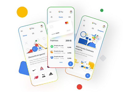 Google pay concept clean component finance google googlepay gradient minimal pay uidesign