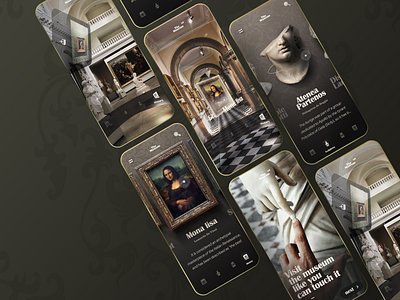 Virtual Museum app baroque mobile museum ui uidesign virtualreality