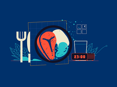 Uol Viva Bem food illustration illustrator sleep