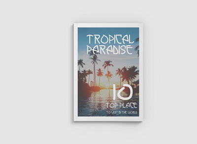 Tropical Paradise Magazine branding font graphic design logo