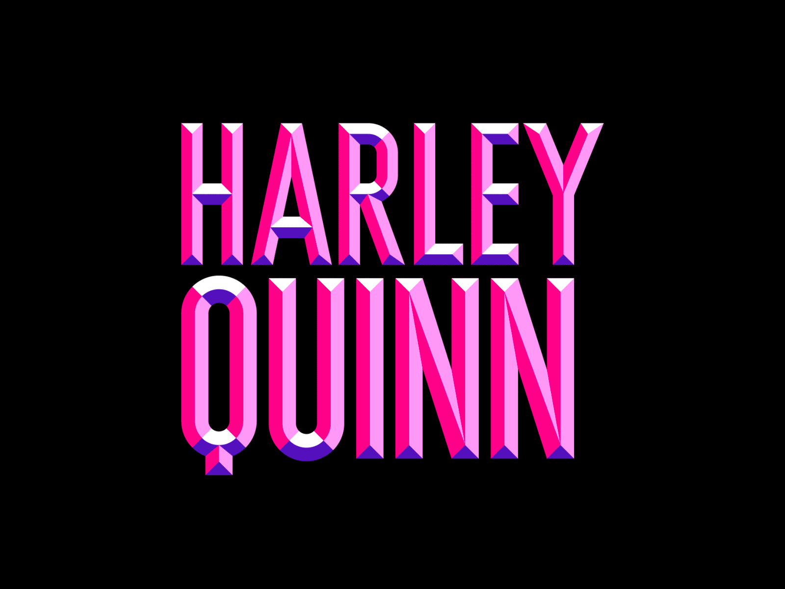 Harley Quinn ♦️ animation batman harley quinn icon illustration logo loop motion shadow shine type typography