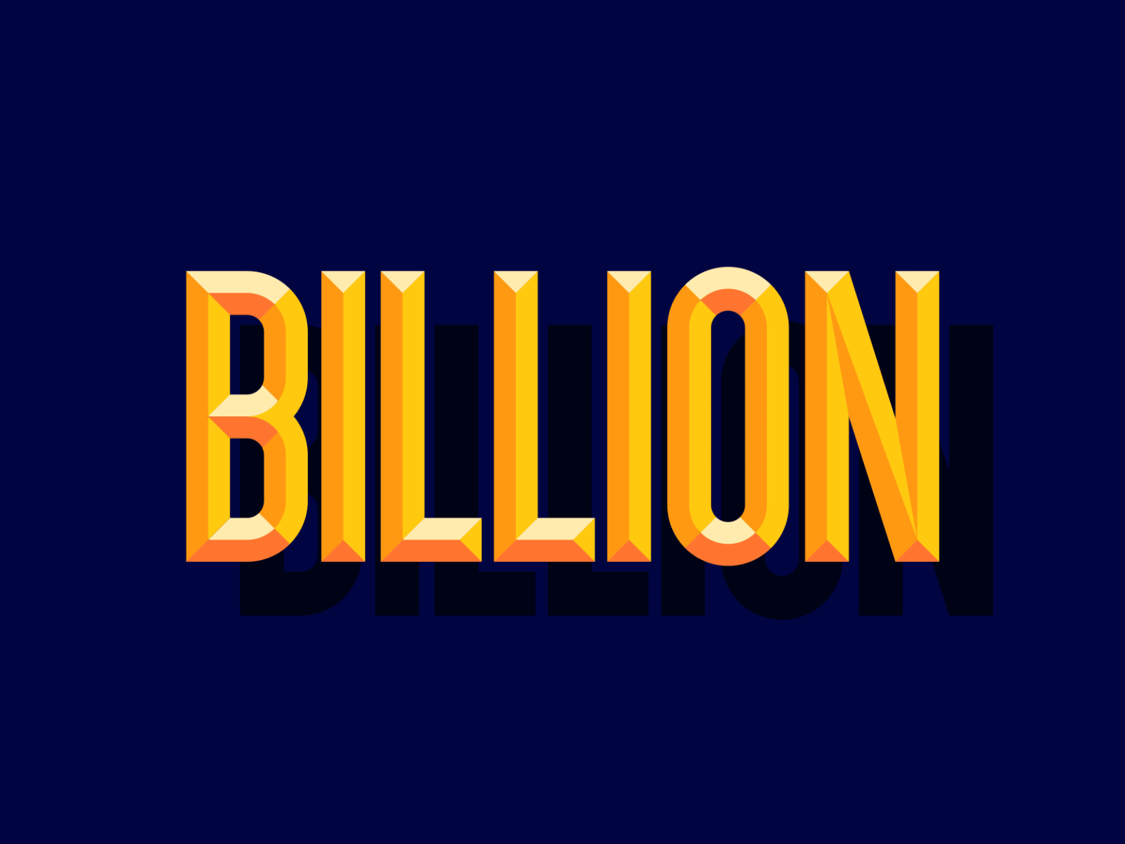 Billion 💵 animation billion cash dollar icon illustration kinetic logo loop motion shine typography